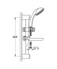 GROHE   TEMPESTA TRIO 28593